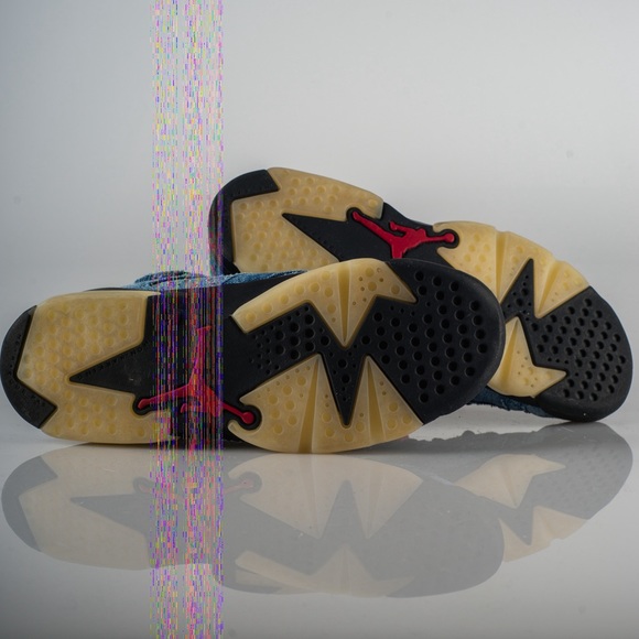 RARE Air Jordan 6 Retro "Washed Denim" - Size 7 - Fits Women Size 9 - Picture 4 of 5